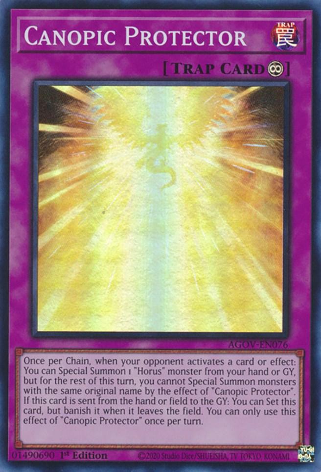 Canopic Protector [AGOV-EN076] Super Rare (ONLINE ORDER ONLY)