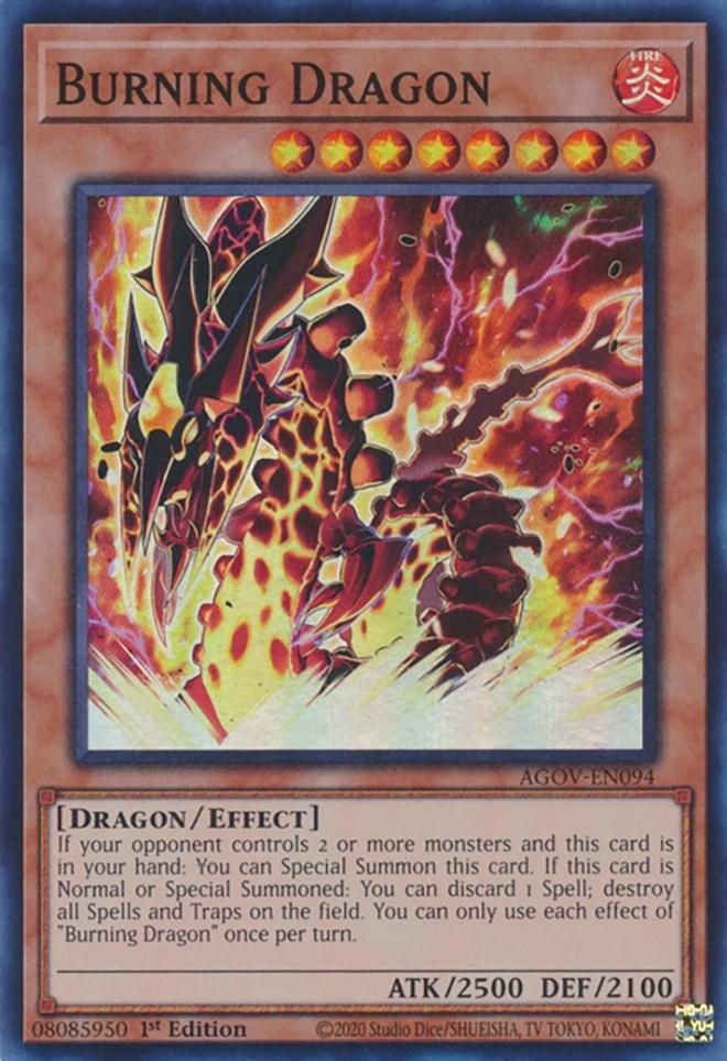 Burning Dragon [AGOV-EN094] Super Rare (ONLINE ORDER ONLY)