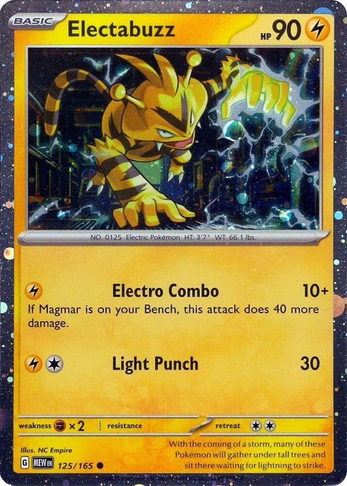 Electabuzz (125/165) (Cosmos Holo) [Miscellaneous Cards] (Online Only)