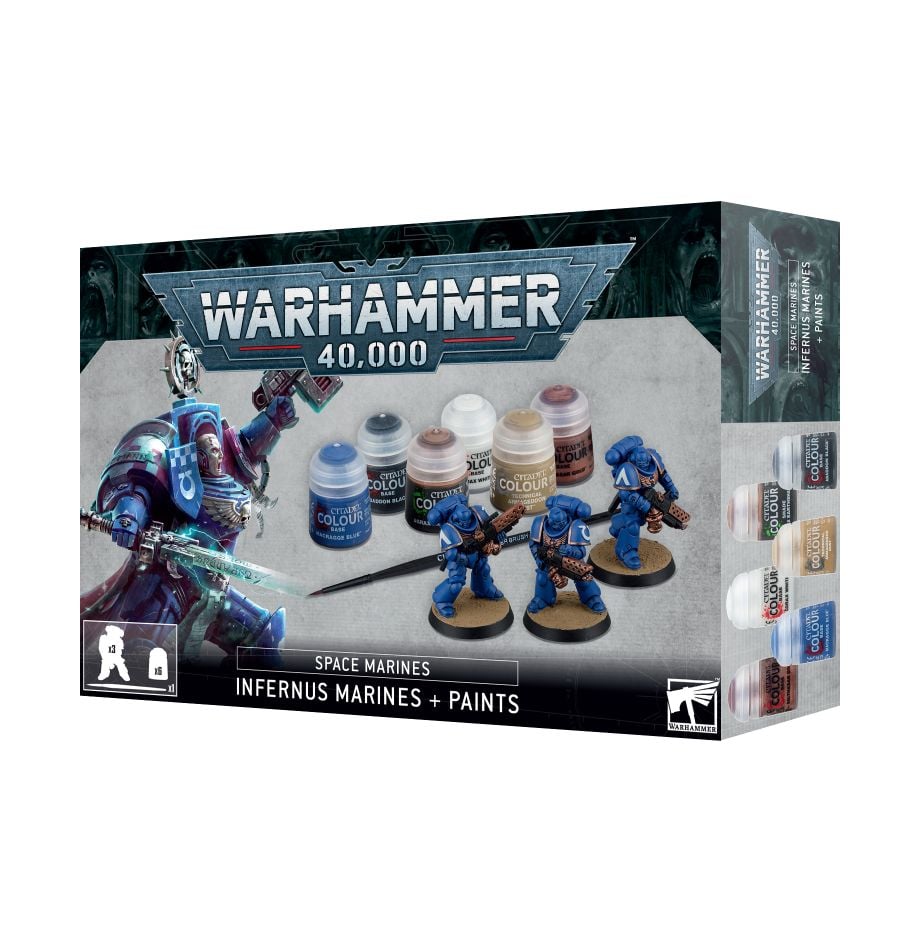 Warhammer 40K: Space Marines - Infernus Marines + Paints Set (ONLINE ORDER ONLY)