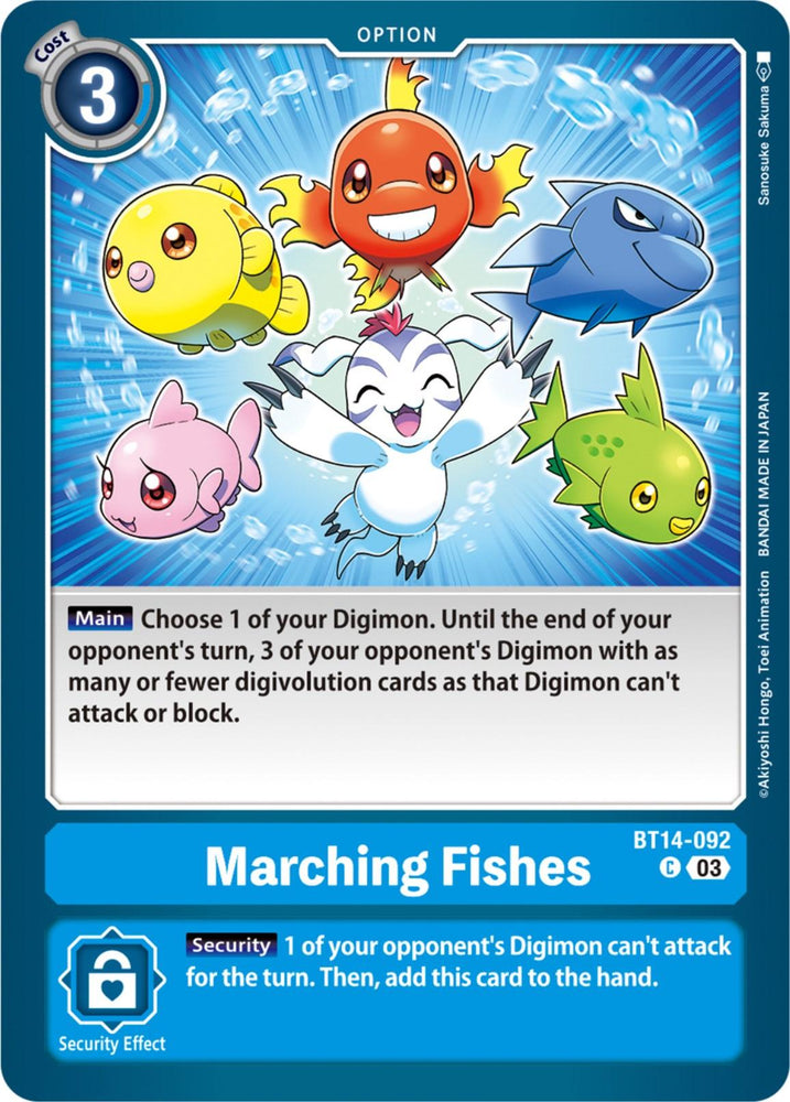 Marching Fishes [BT14-092] [Blast Ace] (ONLINE ORDER ONLY)
