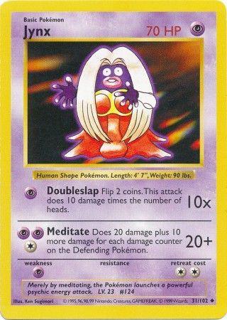 Jynx (31/102) [Base Set Shadowless Unlimited] (Online Only)