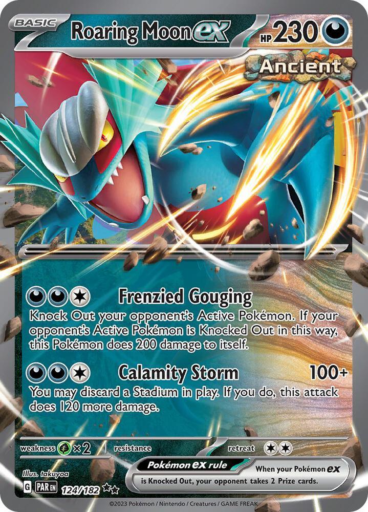 Roaring Moon ex (124/182) [Scarlet & Violet: Paradox Rift] (Online Only)