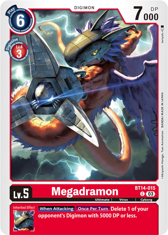 Megadramon [BT14-015] [Blast Ace] (ONLINE ORDER ONLY)