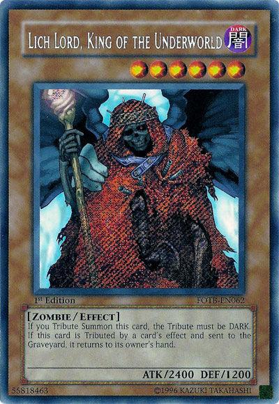 Lich Lord, King of the Underworld [FOTB-EN062] Secret Rare (ONLINE ORDER ONLY)