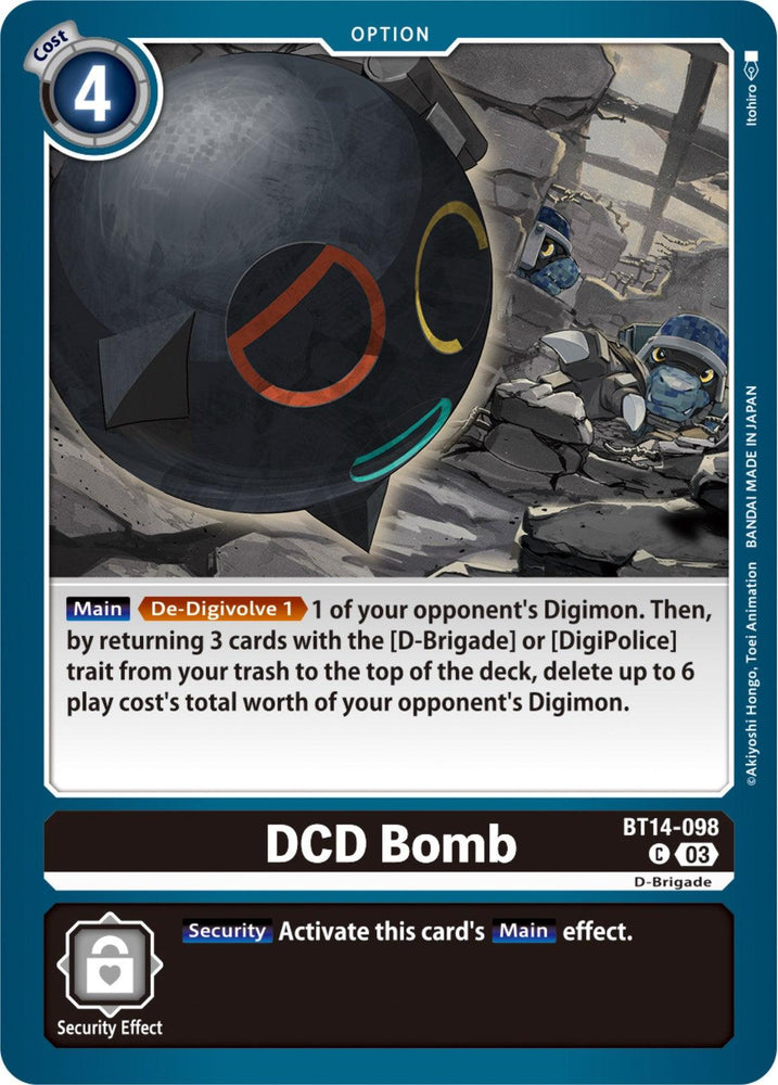 DCD Bomb [BT14-098] [Blast Ace] (ONLINE ORDER ONLY)