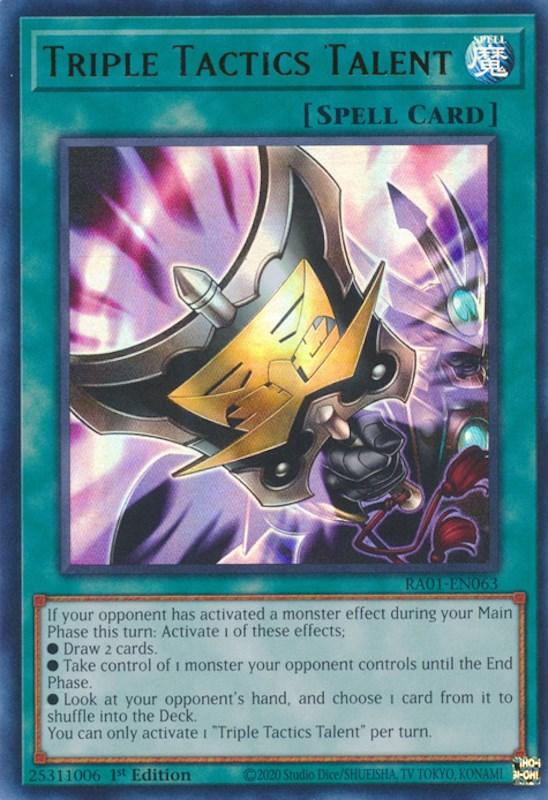 Triple Tactics Talent [RA01-EN063] Ultra Rare (ONLINE ORDER ONLY)