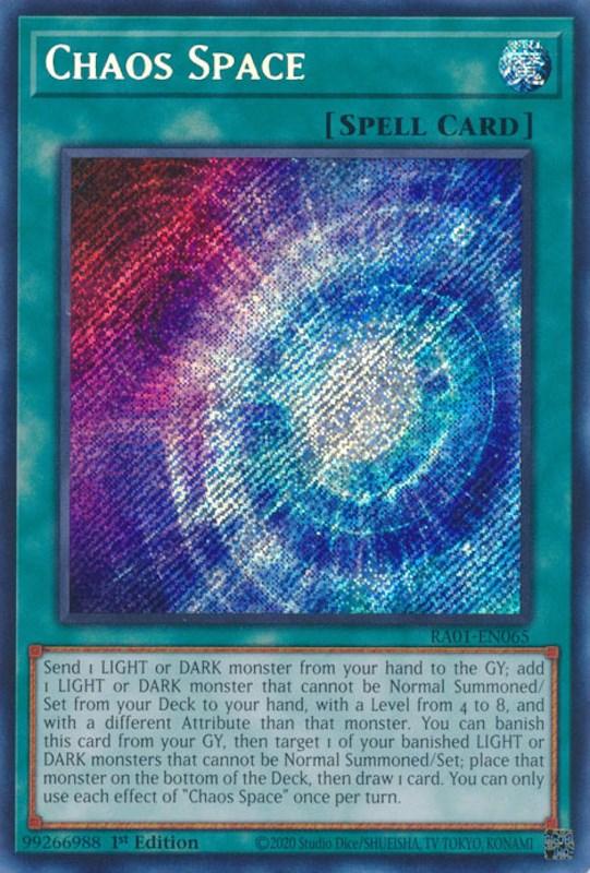 Chaos Space [RA01-EN065] Secret Rare (ONLINE ORDER ONLY)