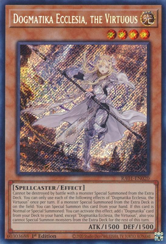 Dogmatika Ecclesia, the Virtuous [RA01-EN020] Secret Rare (ONLINE ORDER ONLY)