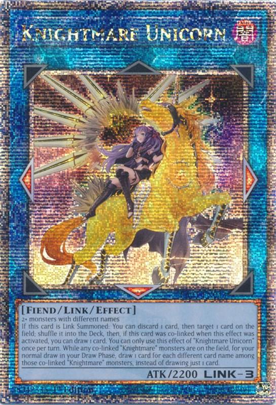 Knightmare Unicorn (Alternate Art) [RA01-EN043] Quarter Century Secret Rare (ONLINE ORDER ONLY)