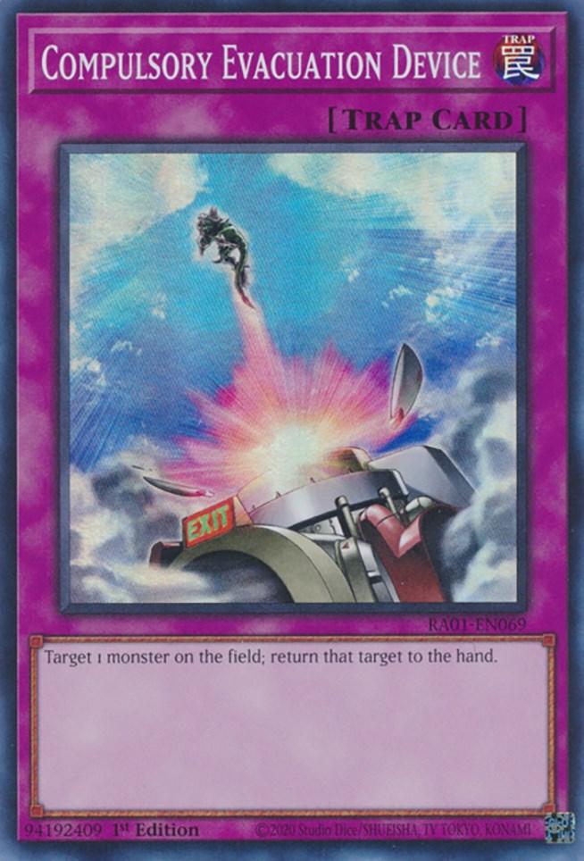 Compulsory Evacuation Device [RA01-EN069] Super Rare (ONLINE ORDER ONLY)