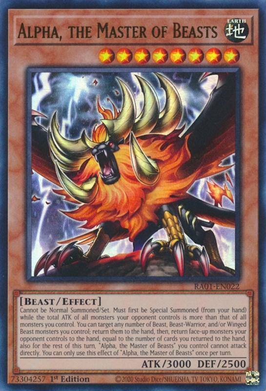Alpha, the Master of Beasts [RA01-EN022] Ultra Rare (ONLINE ORDER ONLY)