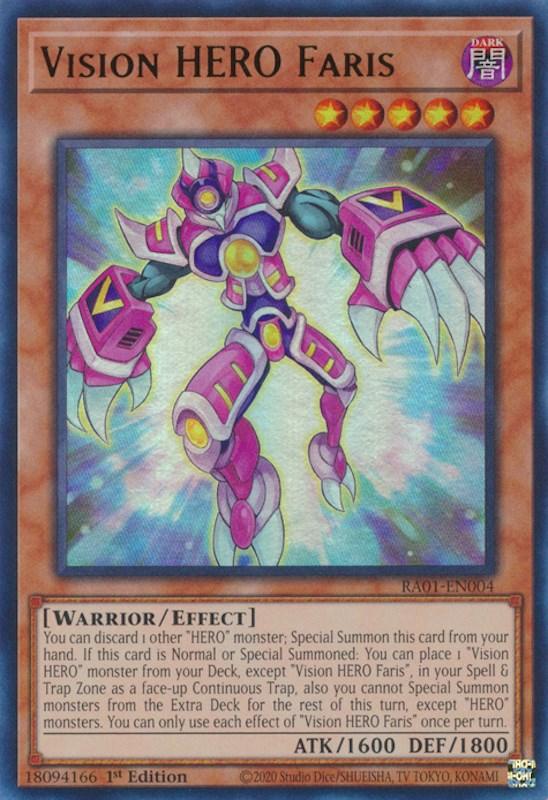 Vision HERO Faris [RA01-EN004] Ultra Rare (ONLINE ORDER ONLY)