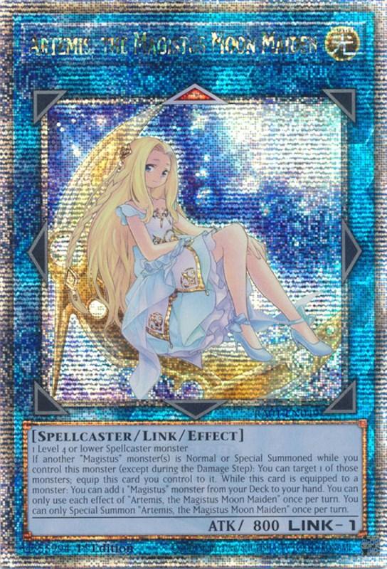 Artemis, the Magistus Moon Maiden [RA01-EN049] Quarter Century Secret Rare (ONLINE ORDER ONLY)