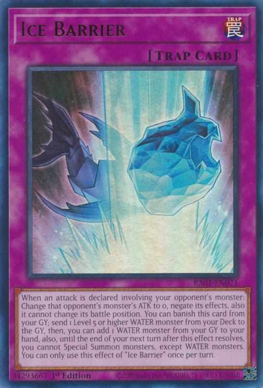 Ice Barrier [RA01-EN071] Ultra Rare (ONLINE ORDER ONLY)