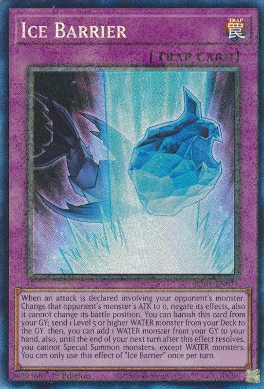 Ice Barrier [RA01-EN071] Prismatic Collector's Rare (ONLINE ORDER ONLY)