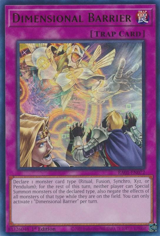 Dimensional Barrier [RA01-EN072] Ultra Rare (ONLINE ORDER ONLY)