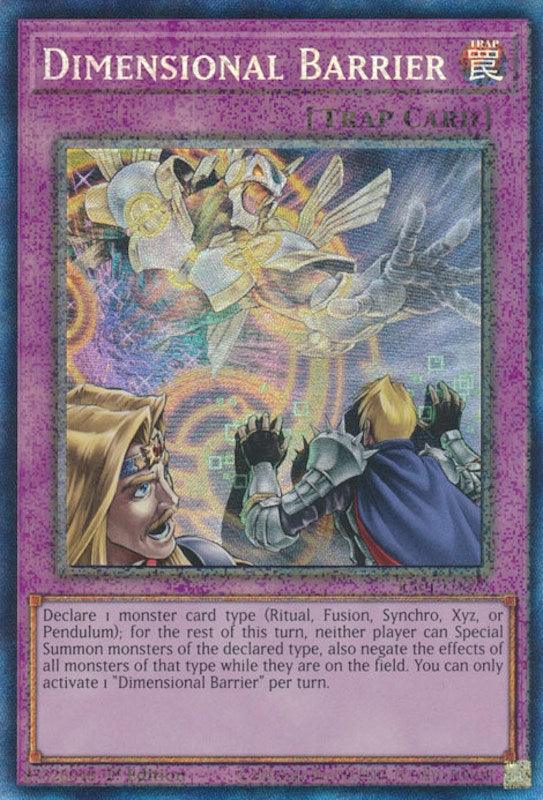 Dimensional Barrier [RA01-EN072] Prismatic Collector's Rare (ONLINE ORDER ONLY)