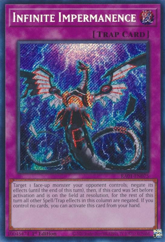 Infinite Impermanence [RA01-EN075] Secret Rare (ONLINE ORDER ONLY)