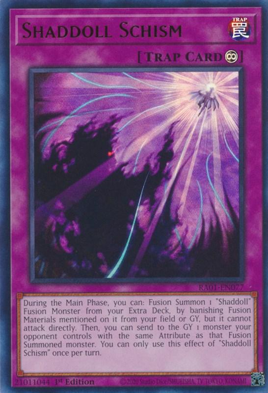 Shaddoll Schism [RA01-EN077] Ultra Rare (ONLINE ORDER ONLY)