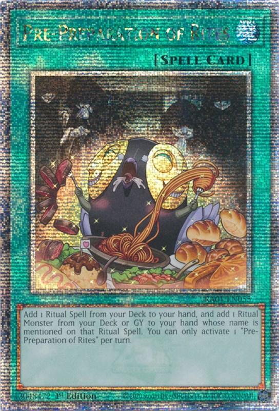 Pre-Preparation of Rites [RA01-EN055] Quarter Century Secret Rare (ONLINE ORDER ONLY)
