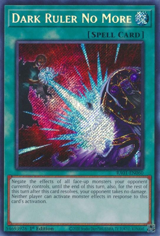 Dark Ruler No More [RA01-EN060] Secret Rare (ONLINE ORDER ONLY)