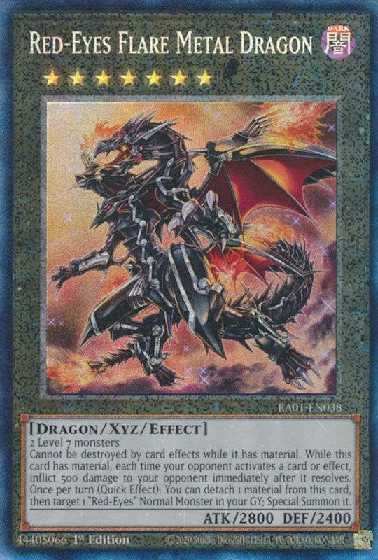 Red-Eyes Flare Metal Dragon [RA01-EN038] Prismatic Collector's Rare (ONLINE ORDER ONLY)