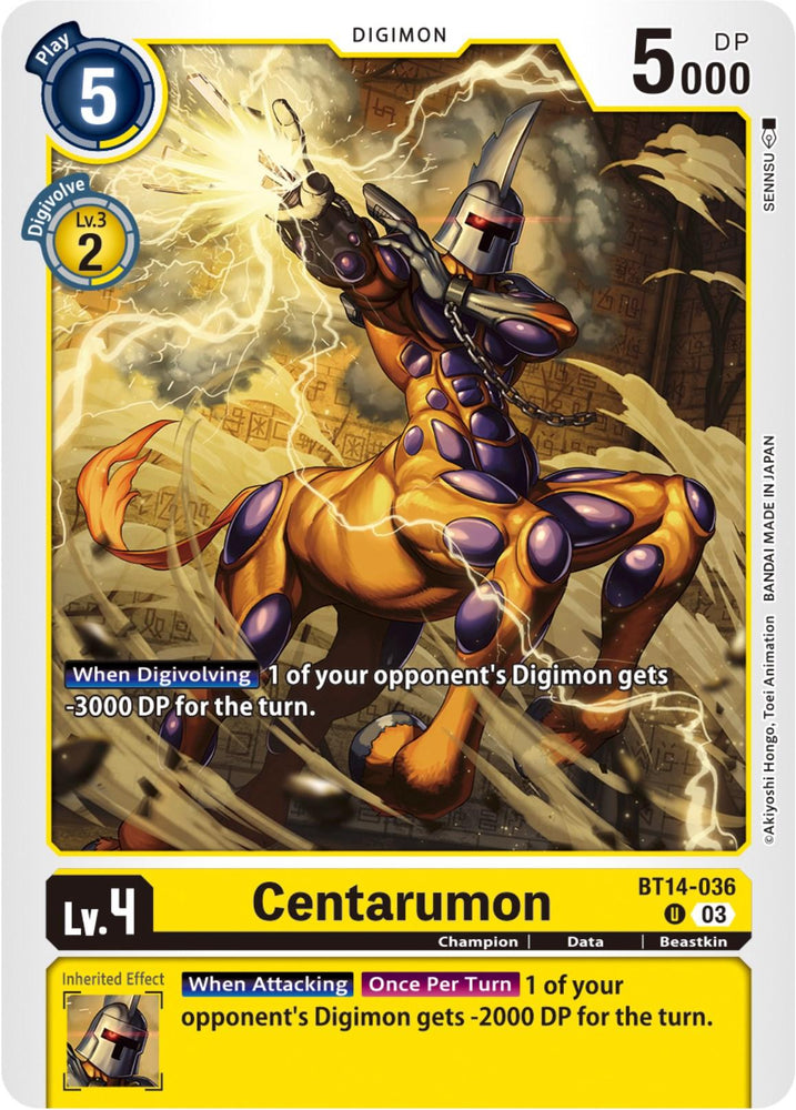 Centarumon [BT14-036] [Blast Ace] (ONLINE ORDER ONLY)