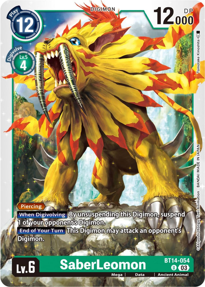 SaberLeomon [BT14-054] [Blast Ace] (ONLINE ORDER ONLY)