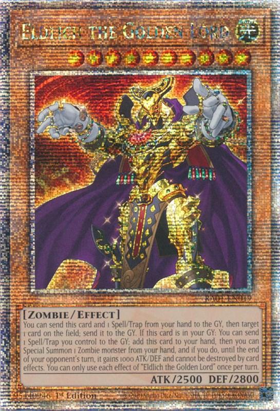 Eldlich the Golden Lord [RA01-EN019] Quarter Century Secret Rare (ONLINE ORDER ONLY)