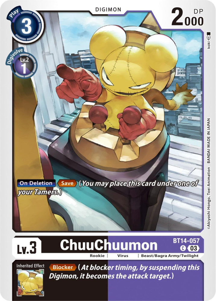ChuuChuumon [BT14-057] [Blast Ace] (ONLINE ORDER ONLY)