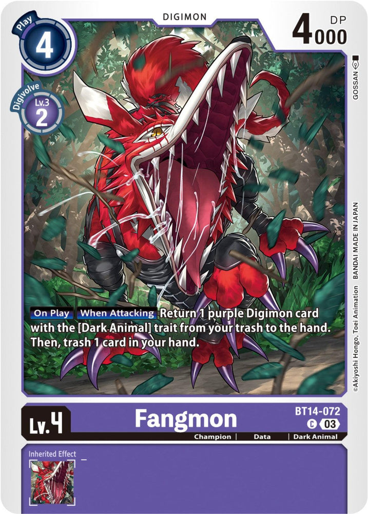 Fangmon [BT14-072] [Blast Ace] (ONLINE ORDER ONLY)