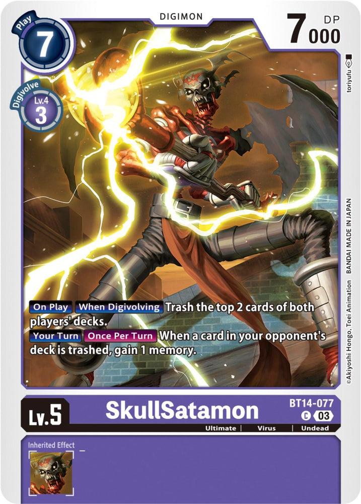 SkullSatamon [BT14-077] [Blast Ace] (ONLINE ORDER ONLY)