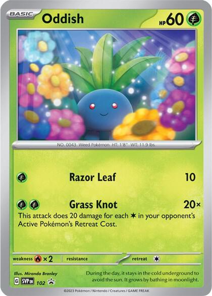 Oddish (102) [Scarlet & Violet: Black Star Promos] (Online Only)