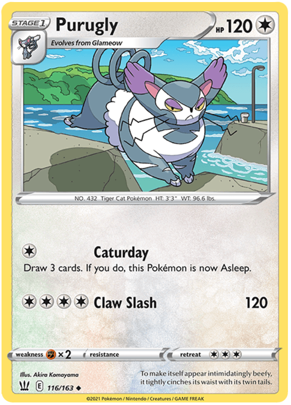 Purugly (116/163) [Sword & Shield: Battle Styles] (Online Only)
