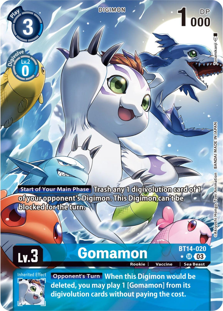Gomamon [BT14-020] (Alternate Art) [Blast Ace] (ONLINE ORDER ONLY)