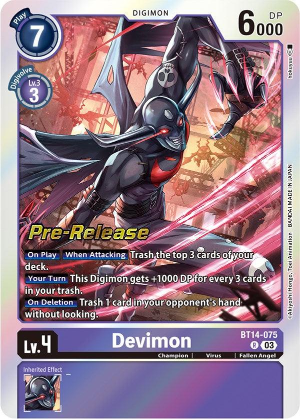 Devimon [BT14-075] [Blast Ace Pre-Release Cards] (ONLINE ORDER ONLY)