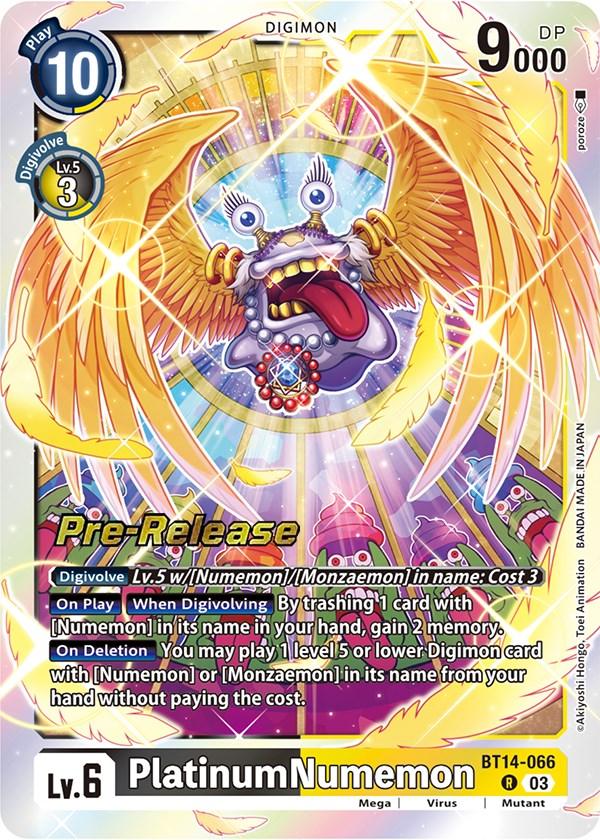 PlatinumNumemon [BT14-066] [Blast Ace Pre-Release Cards] (ONLINE ORDER ONLY)