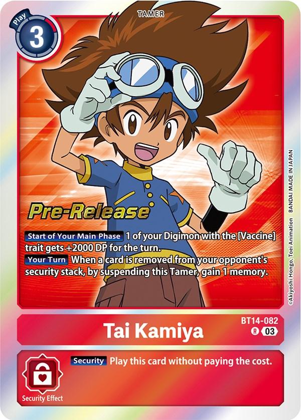 Tai Kamiya [BT14-082] [Blast Ace Pre-Release Cards] (ONLINE ORDER ONLY)