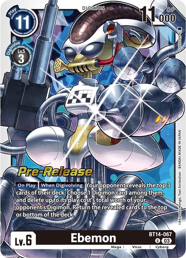 Ebemon [BT14-067] [Blast Ace Pre-Release Cards] (ONLINE ORDER ONLY)