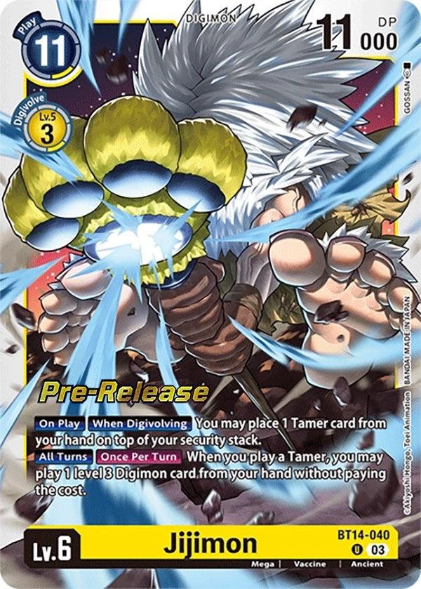 Jijimon [BT14-040] [Blast Ace Pre-Release Cards] (ONLINE ORDER ONLY)