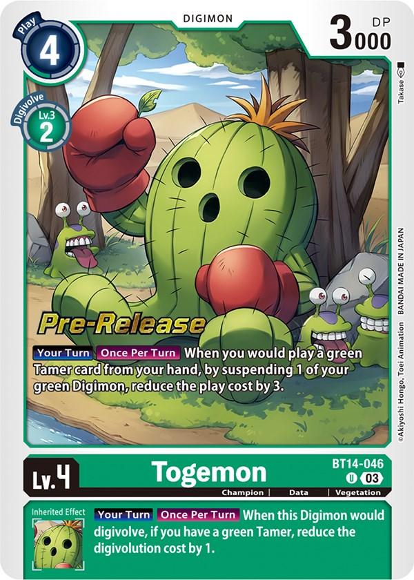 Togemon [BT14-046] [Blast Ace Pre-Release Cards] (ONLINE ORDER ONLY)
