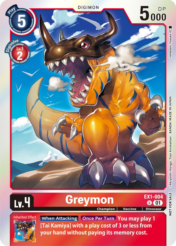 Greymon [EX1-004] (Blast Ace Double Pack Set) [Classic Collection] (ONLINE ORDER ONLY)