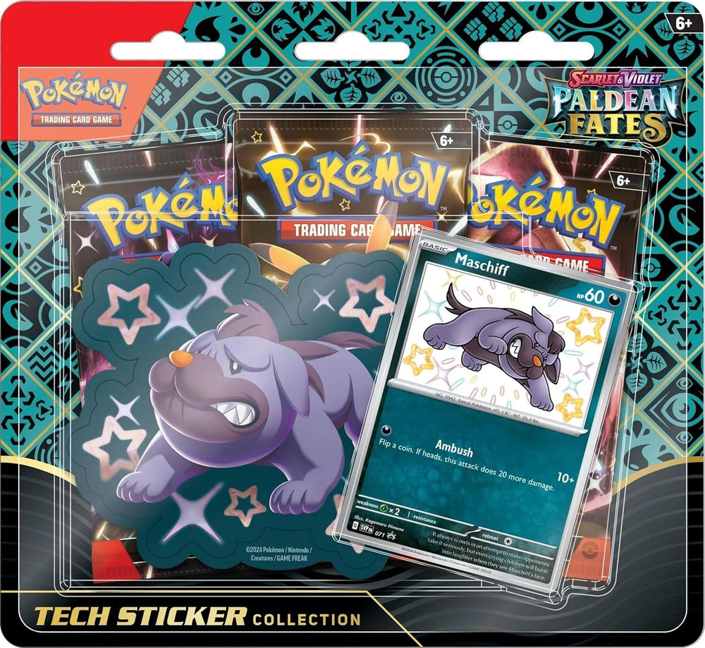 Paldean Fates Tech Sticker Collection [Maschiff] [PAF - 000] (ONLINE ORDER ONLY)