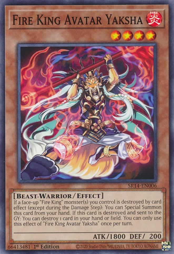 Fire King Avatar Yaksha [SR14-EN006] Common (ONLINE ORDER ONLY)