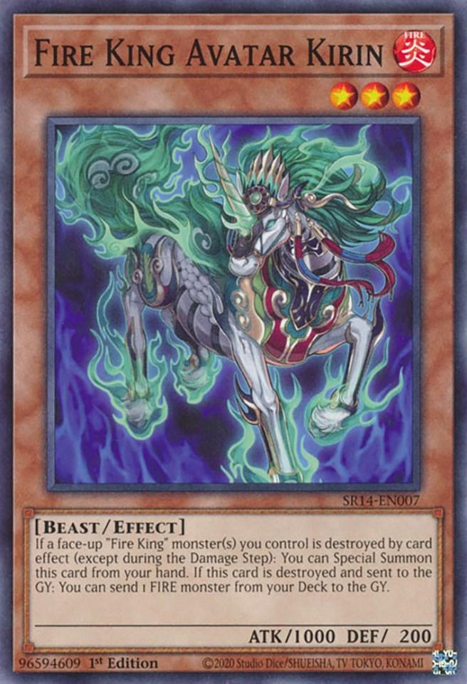 Fire King Avatar Kirin [SR14-EN007] Common (ONLINE ORDER ONLY)
