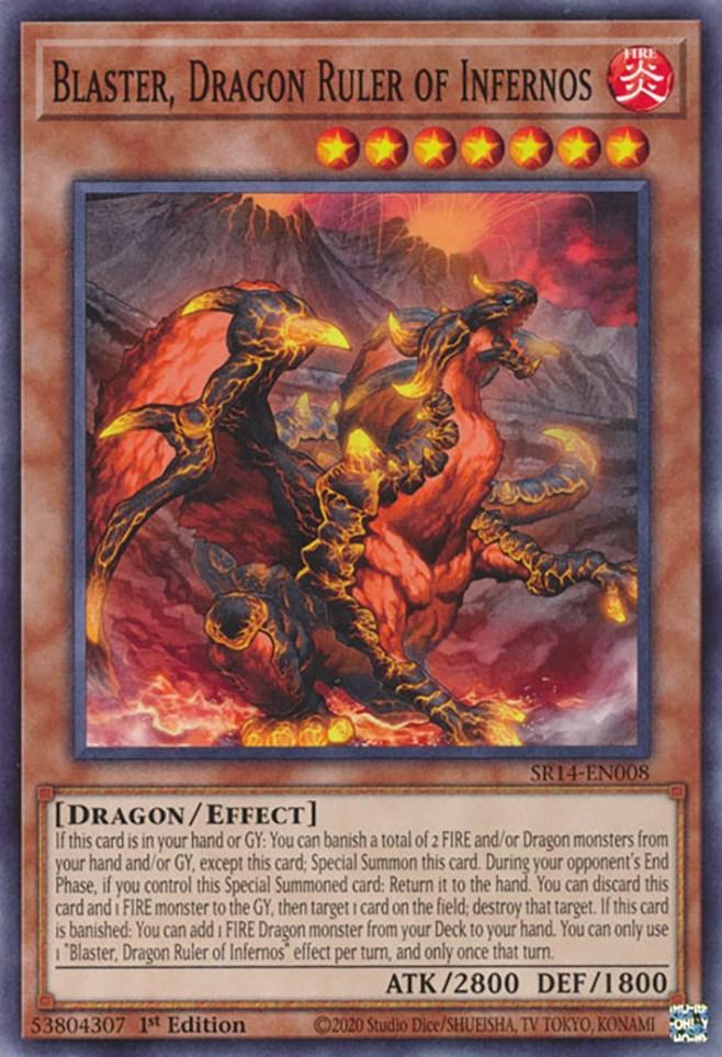Blaster, Dragon Ruler of Infernos [SR14-EN008] Common (ONLINE ORDER ONLY)