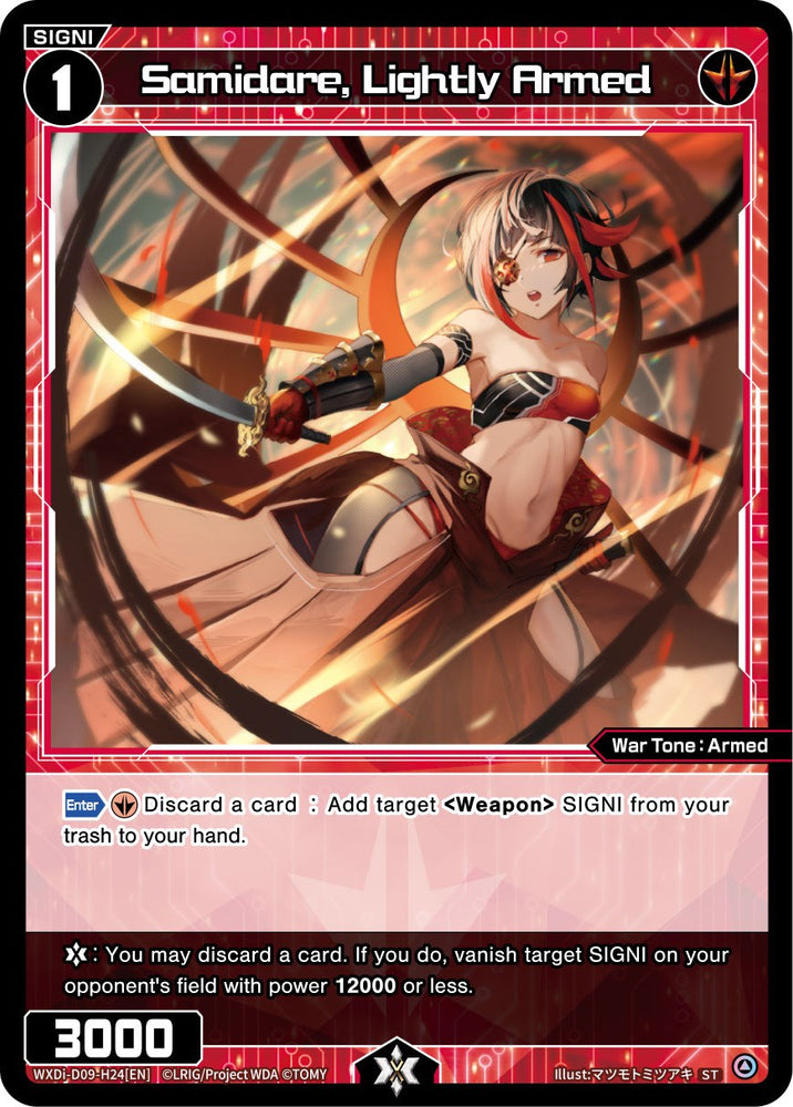 Samidare, Lightly Armed (WXDi-D09-H24[EN]) [Super Diva Deck: Double Heroines]