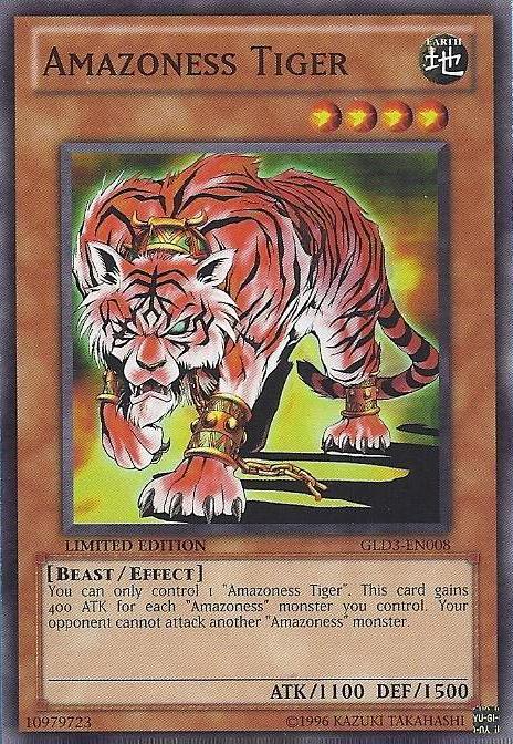Amazoness Tiger [GLD3-EN008] Common (ONLINE ORDER ONLY)
