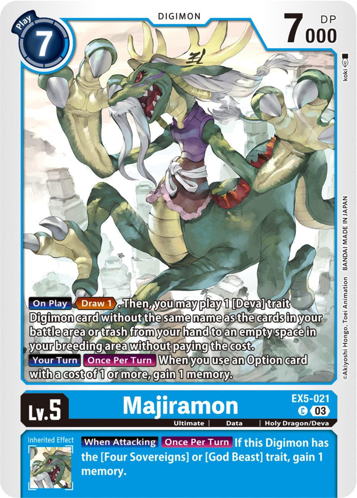 Majiramon [EX5-021] [Animal Colosseum] (ONLINE ORDER ONLY)